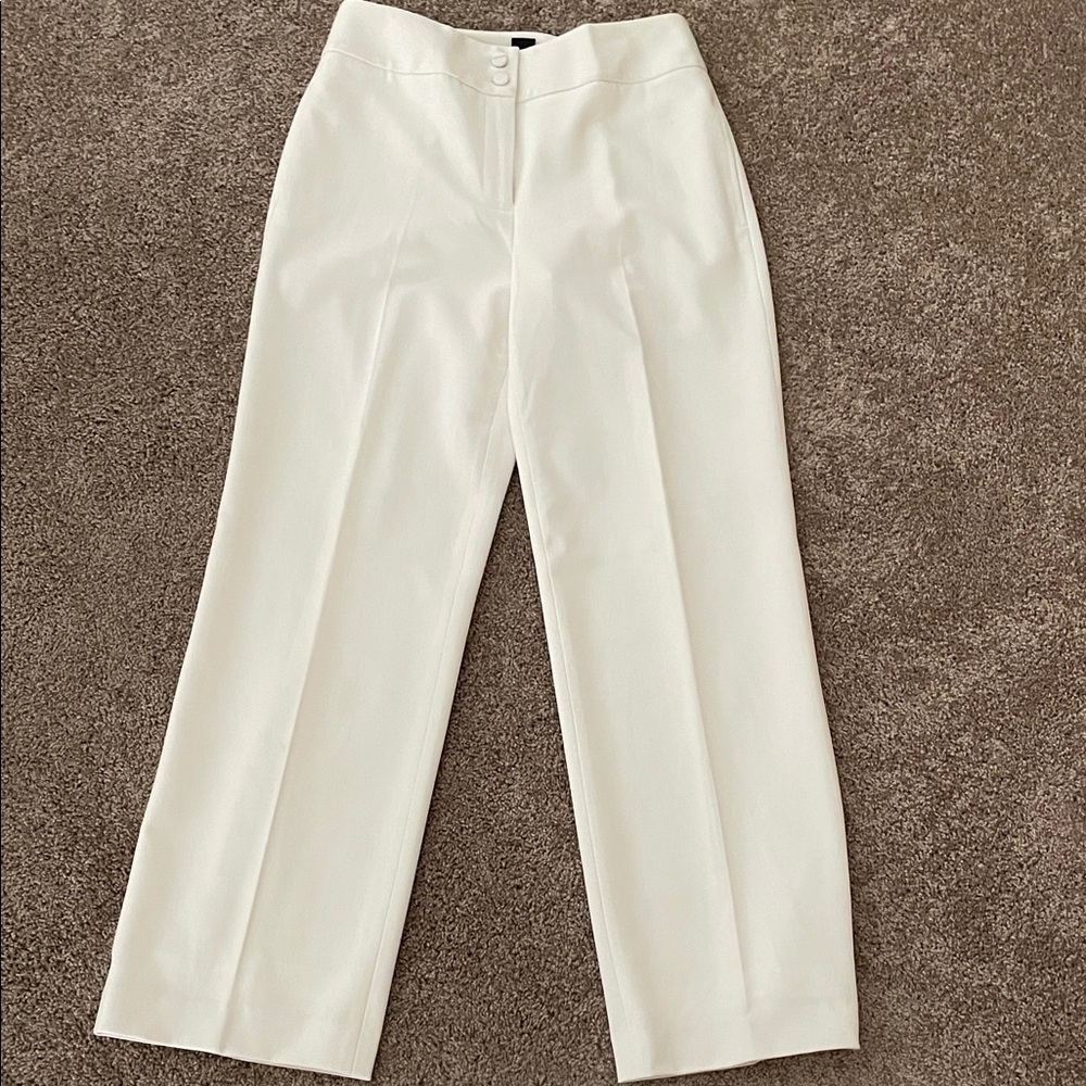 Chic Cream Wide Leg Women's Pants
